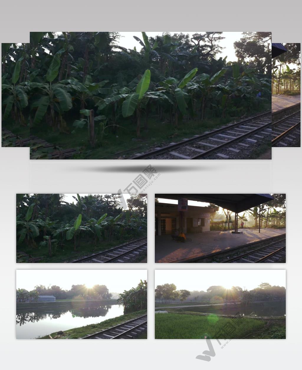 4K奔跑的火车窗外风景永远在路上长途旅行实拍视频素材