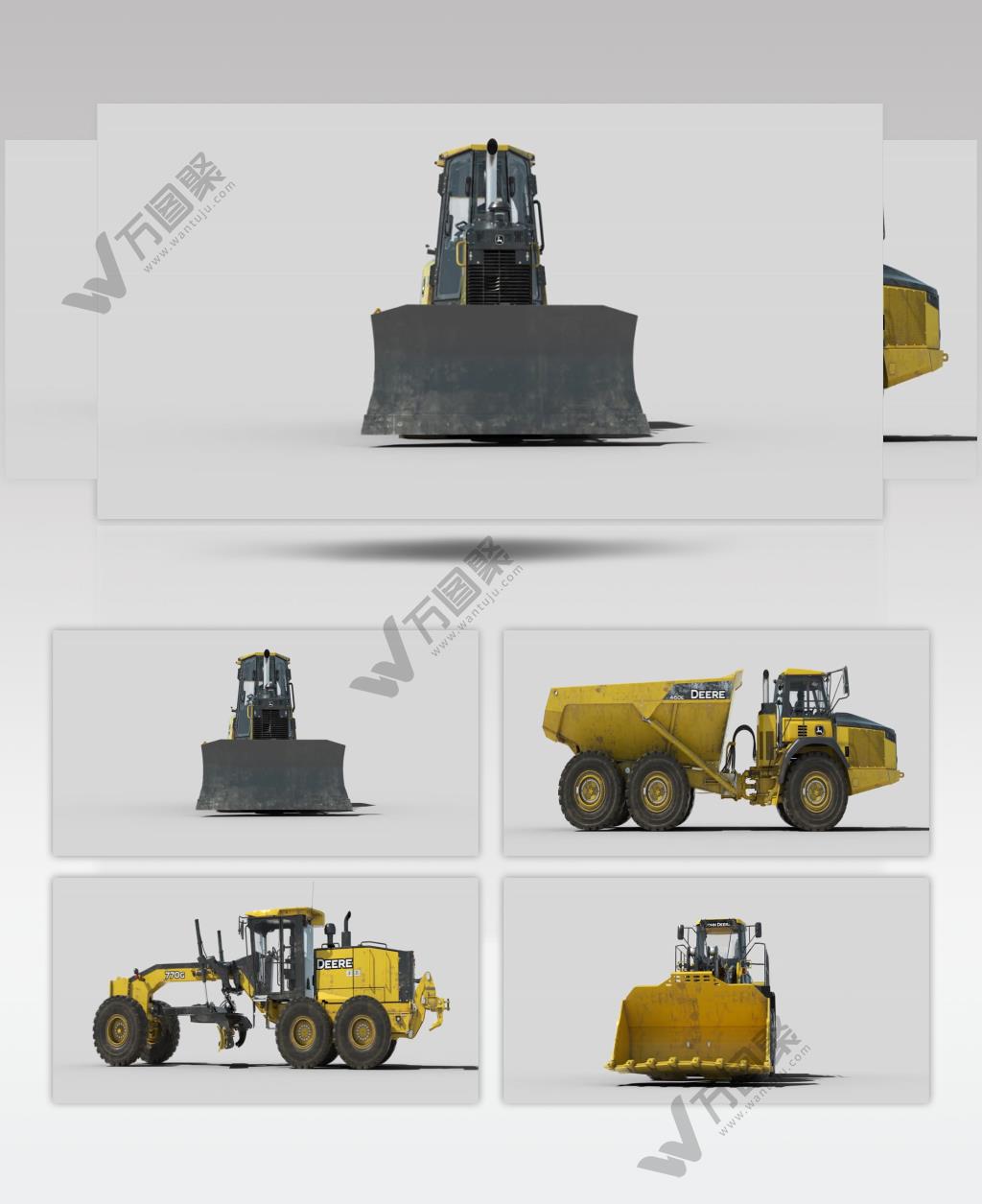 机械工程车辆实拍视频素材