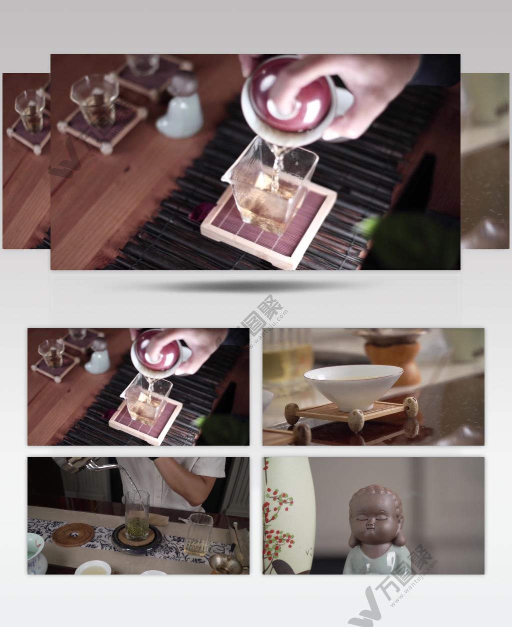中国传统茶艺茶文化高清背景视频