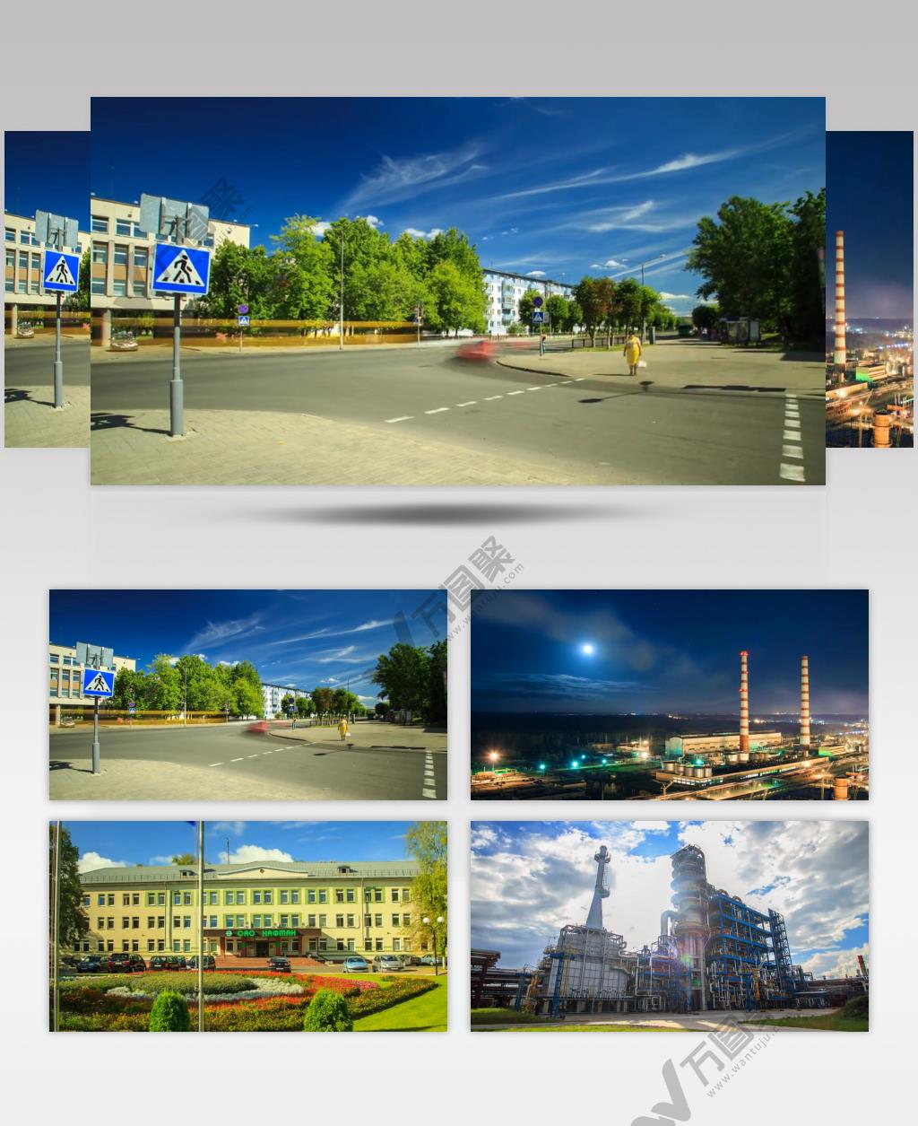 延时城市工业农业风光风景绿化环保宣传视频素材