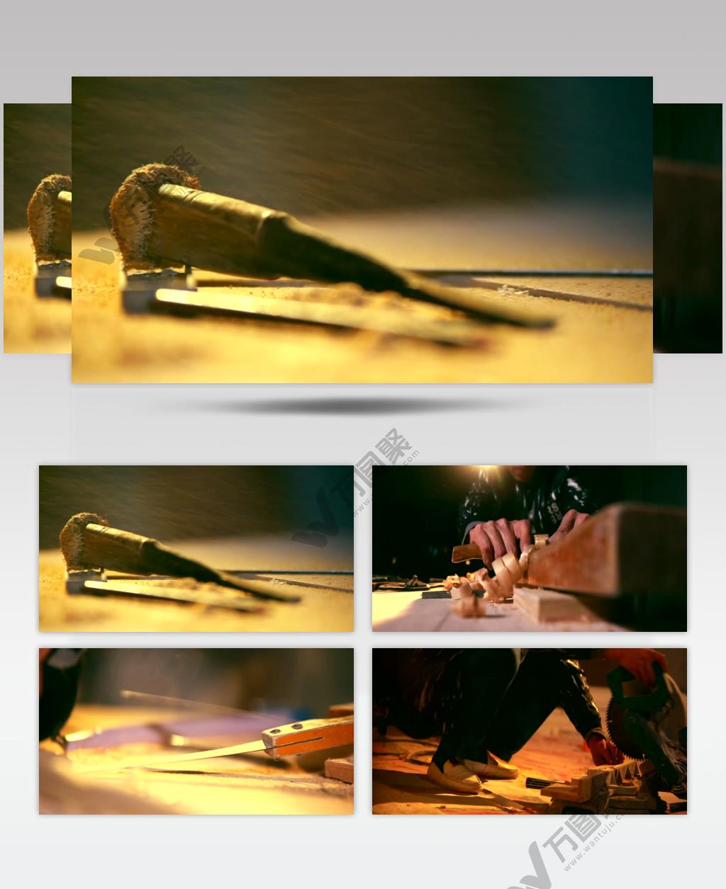 家具设计木匠施工设计切割实拍