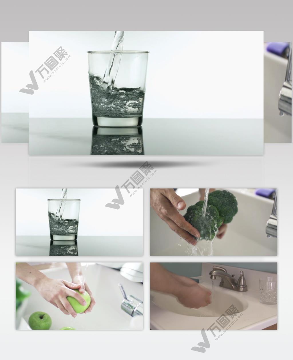 实拍日常生活用水高清视频素材