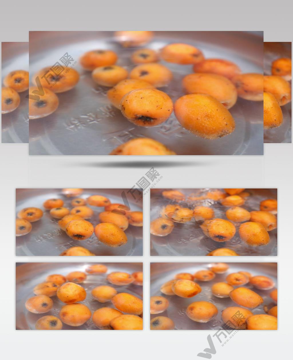 枇杷膏熬制 手工 枇杷清洗 入水 高清实拍视频素材