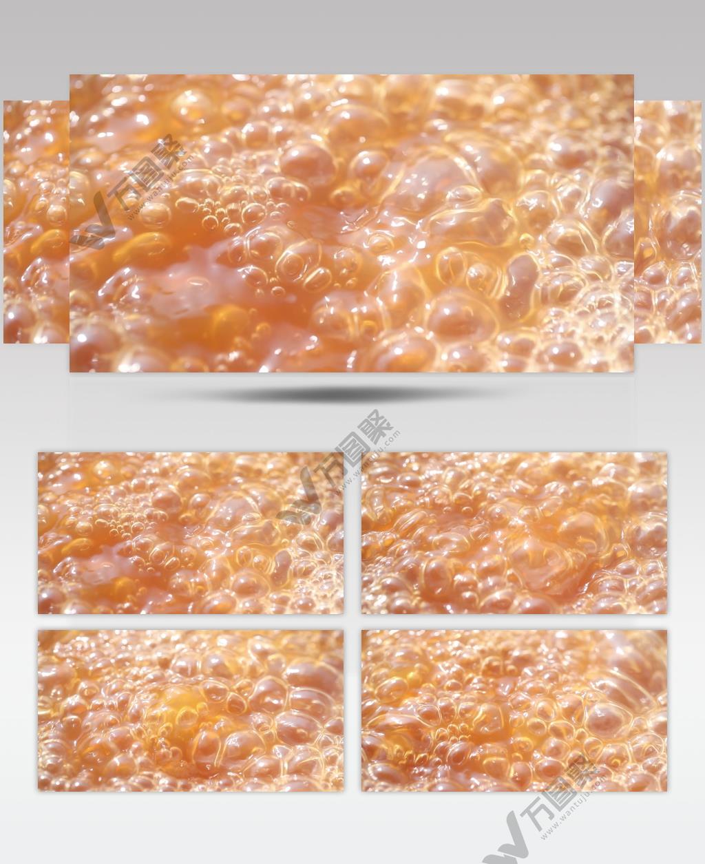 枇杷膏熬制 煎制 手工熬制 高清实拍视频素材 汤汁 沸腾 翻滚