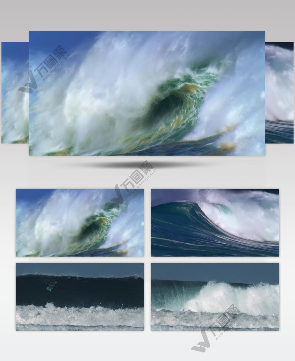 大海 浪花 特写 镜头 海浪 多角度