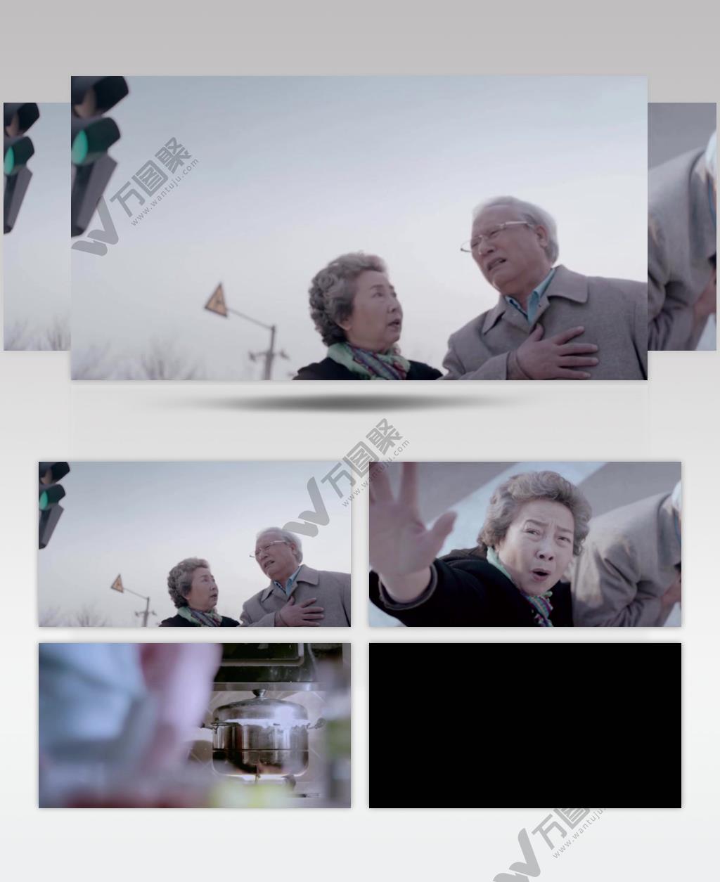 老人妇女生病灾难痛苦病魔