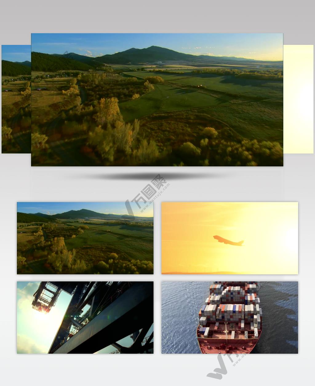 宣传片大气航拍视频