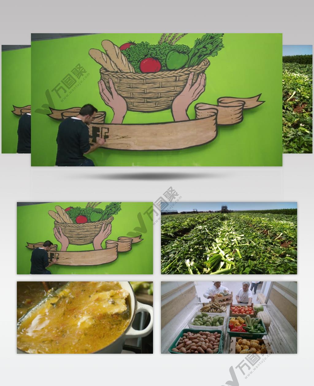 食物浪费食物垃圾环保公益宣传片视频素材