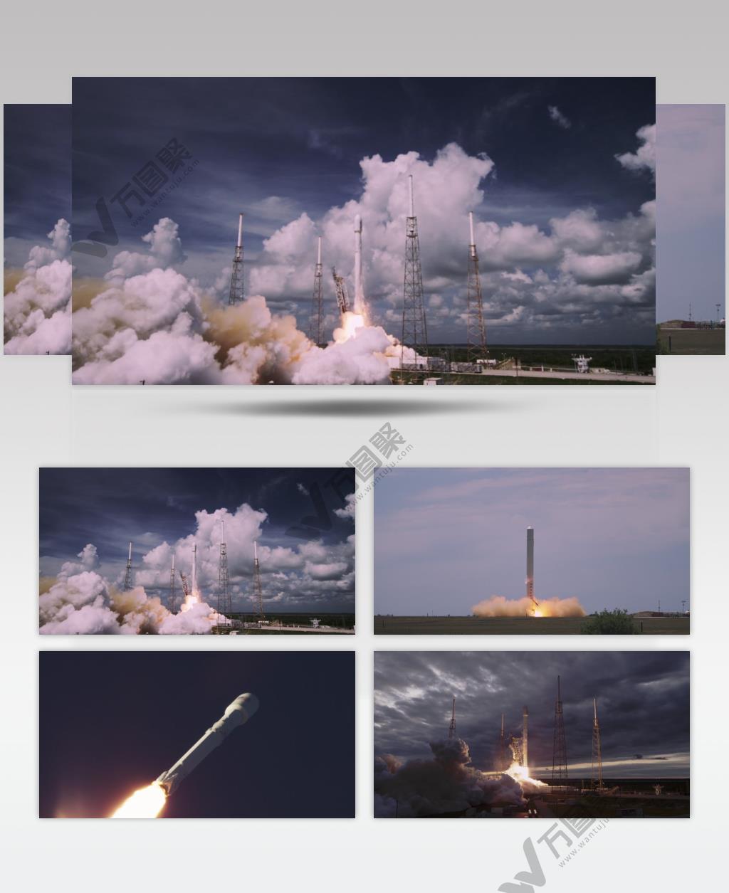 4K航空航天火箭发射延时摄影视频素材