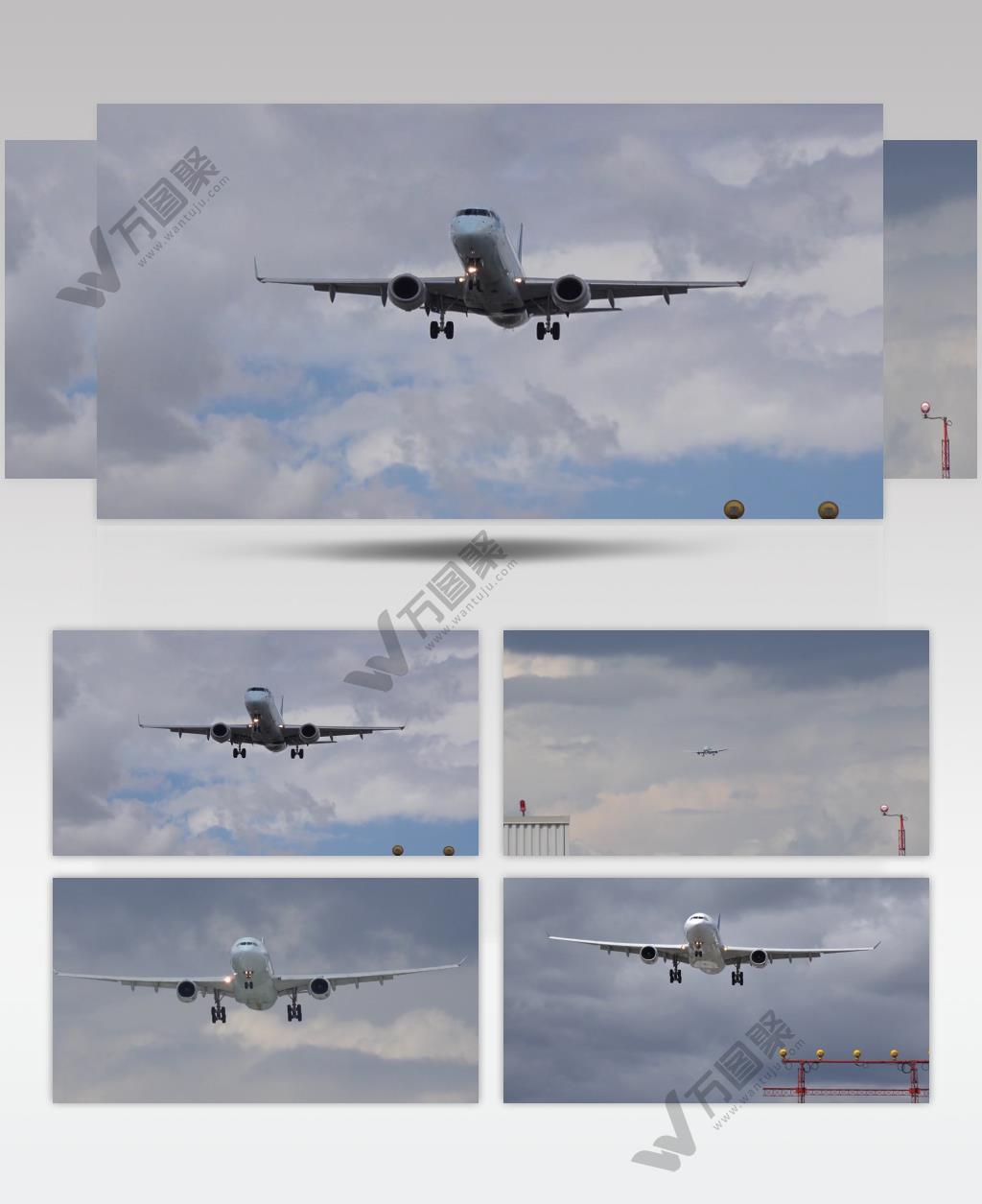 4K航空机场飞机降落通用合集