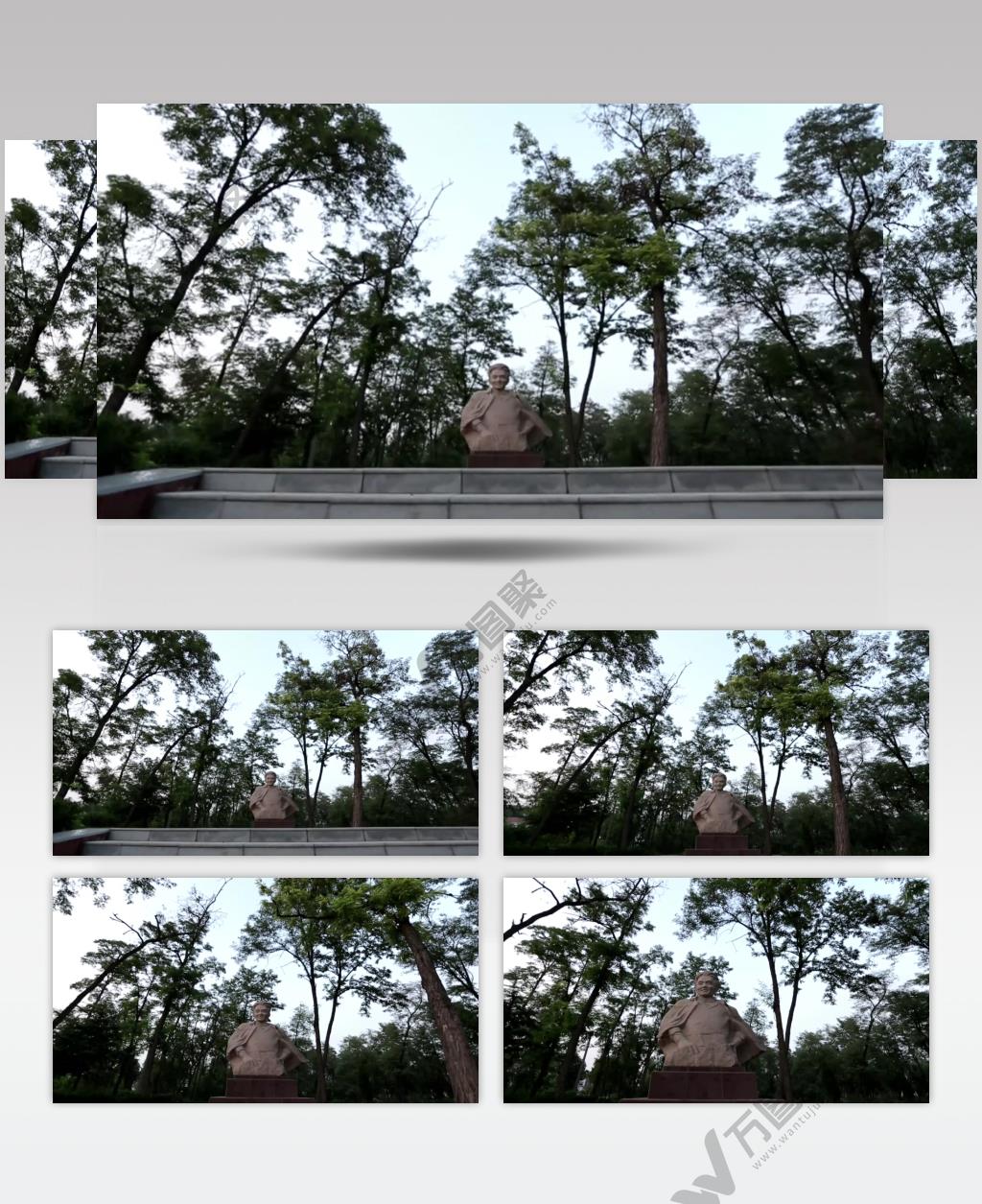 焦裕禄林中雕像