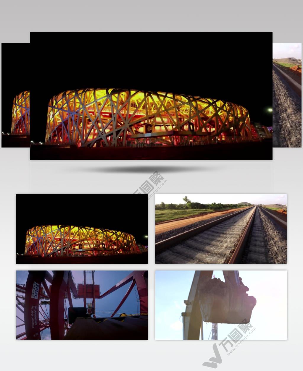 经济快速发展专题片常用视频素材包