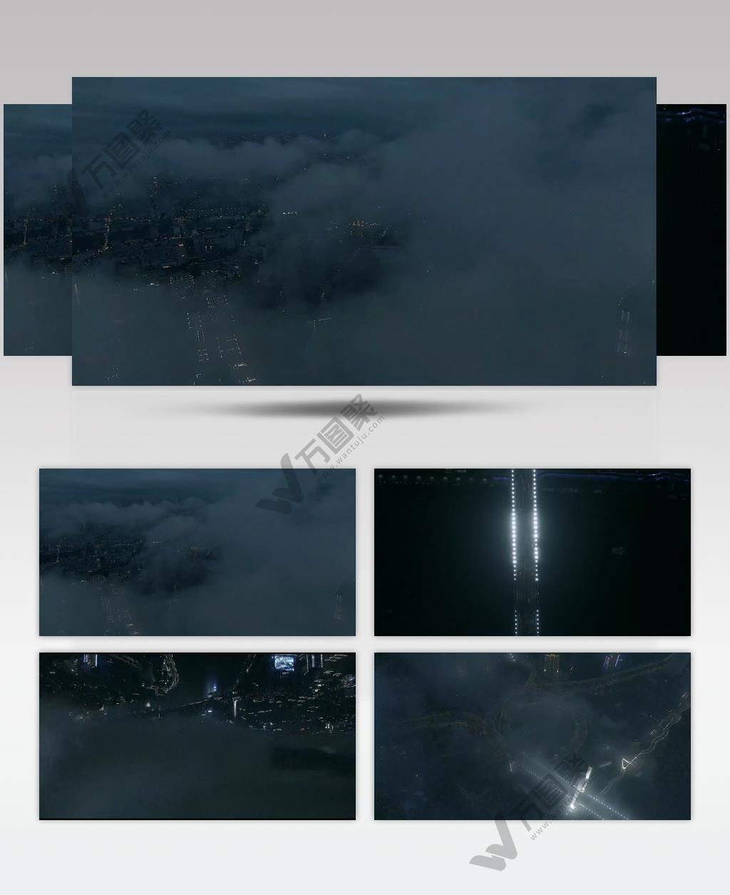 山海宣传片科幻上海鸟瞰上海视频素材