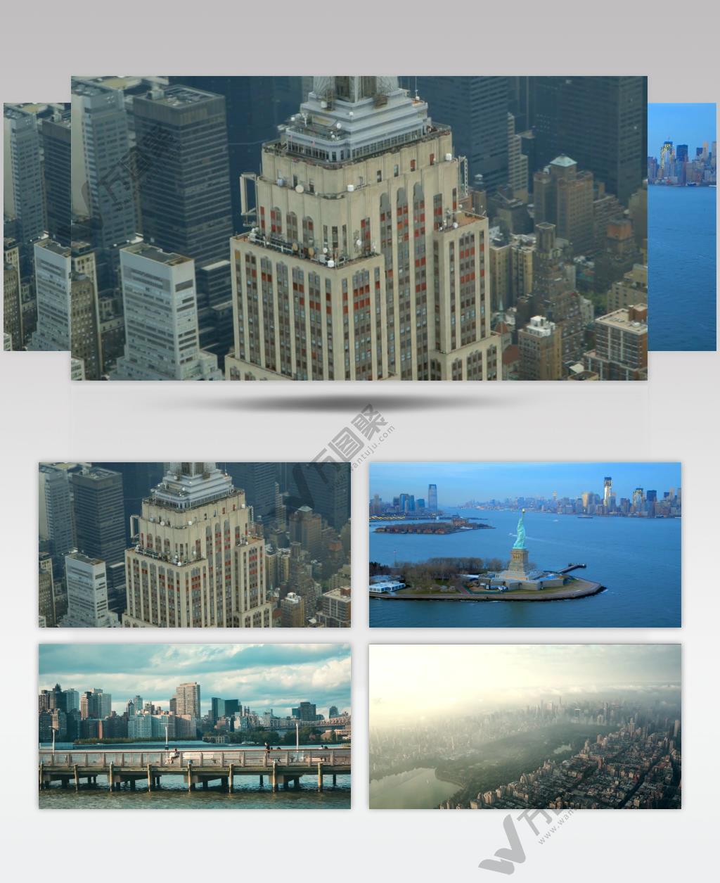 纽约曼哈顿航拍视频素材