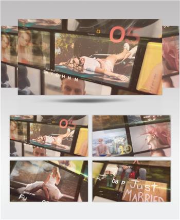 AE 16354 甜美记忆幻灯片 ae素材源文件