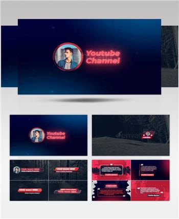 AE 16570 播主订阅按钮 ae素材源文件