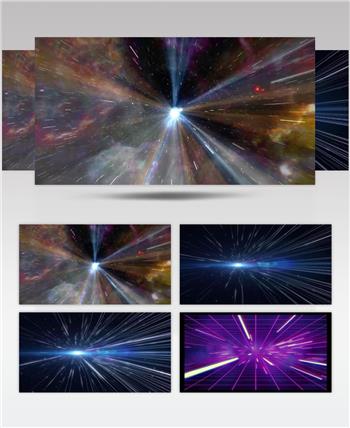 3个光速通道素材合集