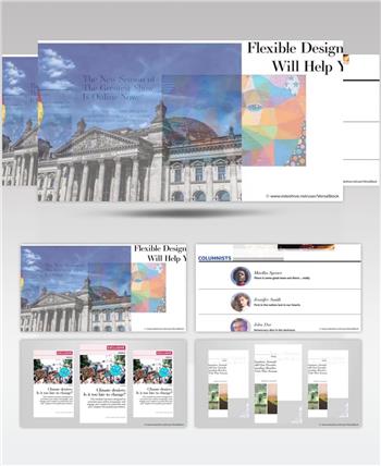 AE 15049 在线报纸宣传 ae素材