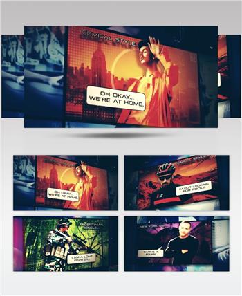 15656 快速漫画效果片头