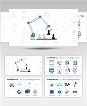 AE 15257 人工智能动画图标 ae素材源文件