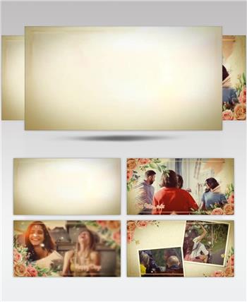 AE 16831 恋爱照片幻灯片 ae素材源文件