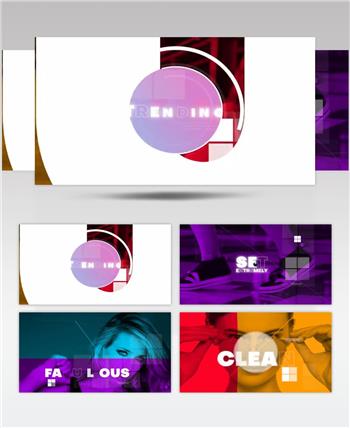 16098 动态现代风格彩色片头