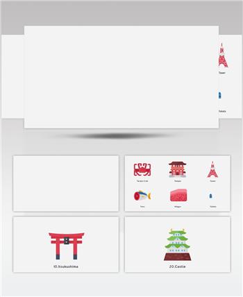 AE 15440 36组日风动画图标 ae素材源文件