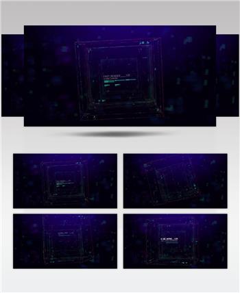 17054 数字科技方块片头