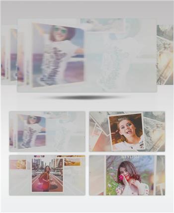 AE 16925 记忆照片幻灯片 ae素材源文件