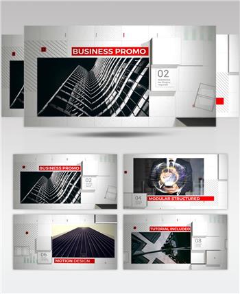 ae下载 16703 网格企业幻灯片