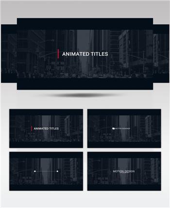 AE 16402 文字标题动画 ae素材源文件