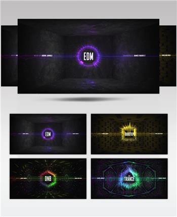 AE 16082 音频频谱 ae素材源文件