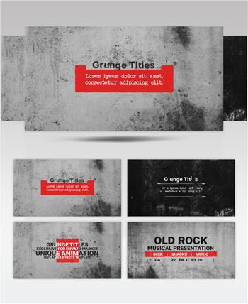 17322 杂渍风格标题包