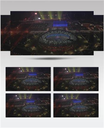 鸟巢水立方2中国名胜风景标志性景点高清视频素材
