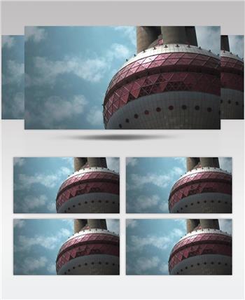 中国上海广州城市地标建筑高端办公楼夜景航拍宣传片高清视频素材城市24