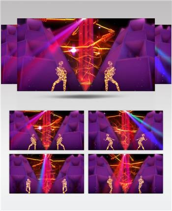 A245-舞动粒子火焰跳舞人物酒吧(含音乐) 酒吧视频 dj舞曲 夜店视频