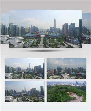 深圳市民中心项目航拍