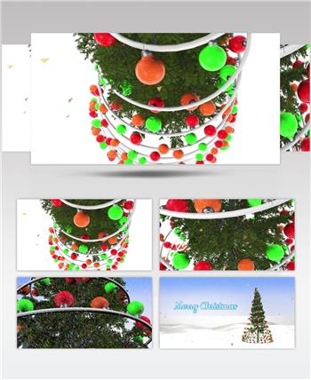 ED圣诞树祝福 EDIUS模板 圣诞节 EDIUS素材 节日模版