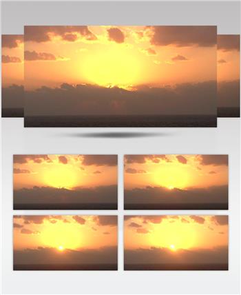 日出06(1)湖边高山云层星空城市乡村梯田日出日落风景高清实拍视频素材