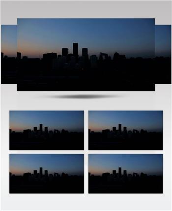 中国上海广州城市地标建筑高端办公楼夜景航拍宣传片高清视频素材城市41