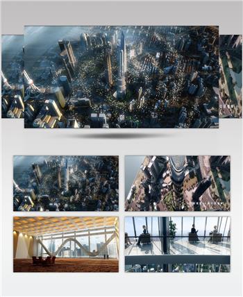 上海商业中心 三维房地产动画形象宣传片 建筑漫游 建筑动画三维游历房地产动画 建筑三维动画