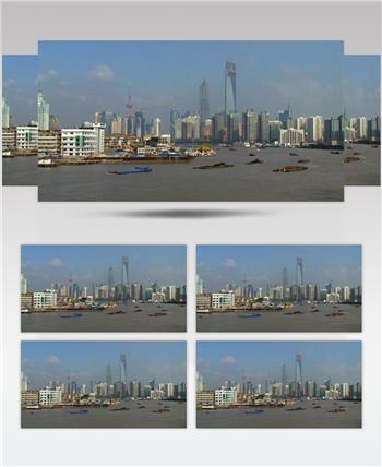 中国上海广州城市地标建筑高端办公楼夜景航拍宣传片高清视频素材现代城市14