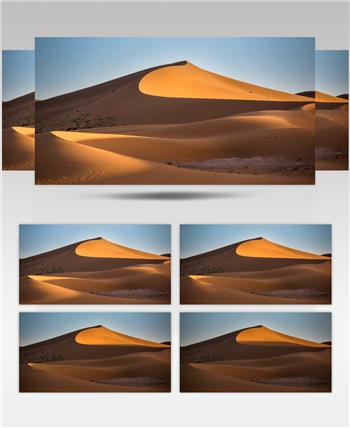 延时摄影撒哈拉沙漠的沙丘