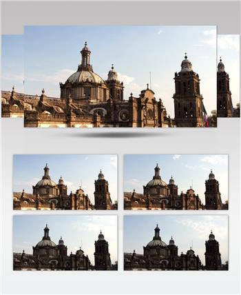 延时摄影墨西哥城主教堂