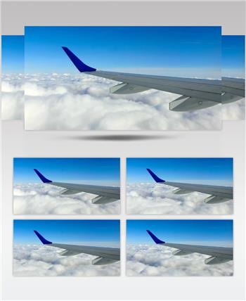 从飞机窗口看云景观