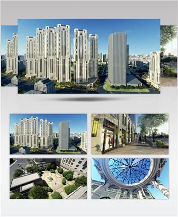 21 天津市和平区大沽北路地块住宅项目设计（4分钟）三建维建筑动画地产动画