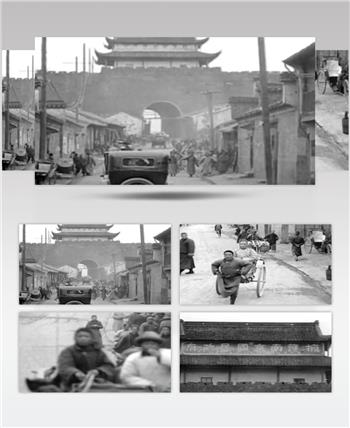 怀旧珍稀1929年南京街景历史影像资料视频素材