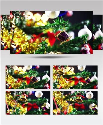 圣诞节新年圣诞树挂饰视频