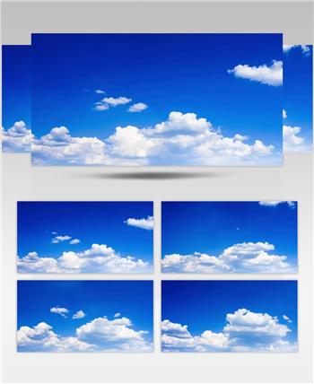 延时摄影晴朗的蓝天白云视频素材