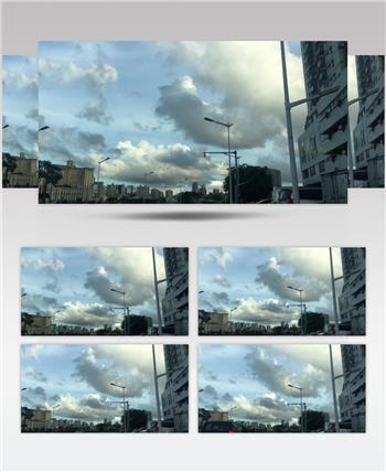 延时摄影-城市的天空